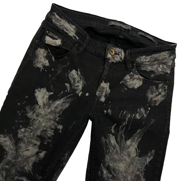 GUESS Mid Rise Power Skinny Jeans Jellico Wash Womens 27 x 30 - Picture 3 of 6